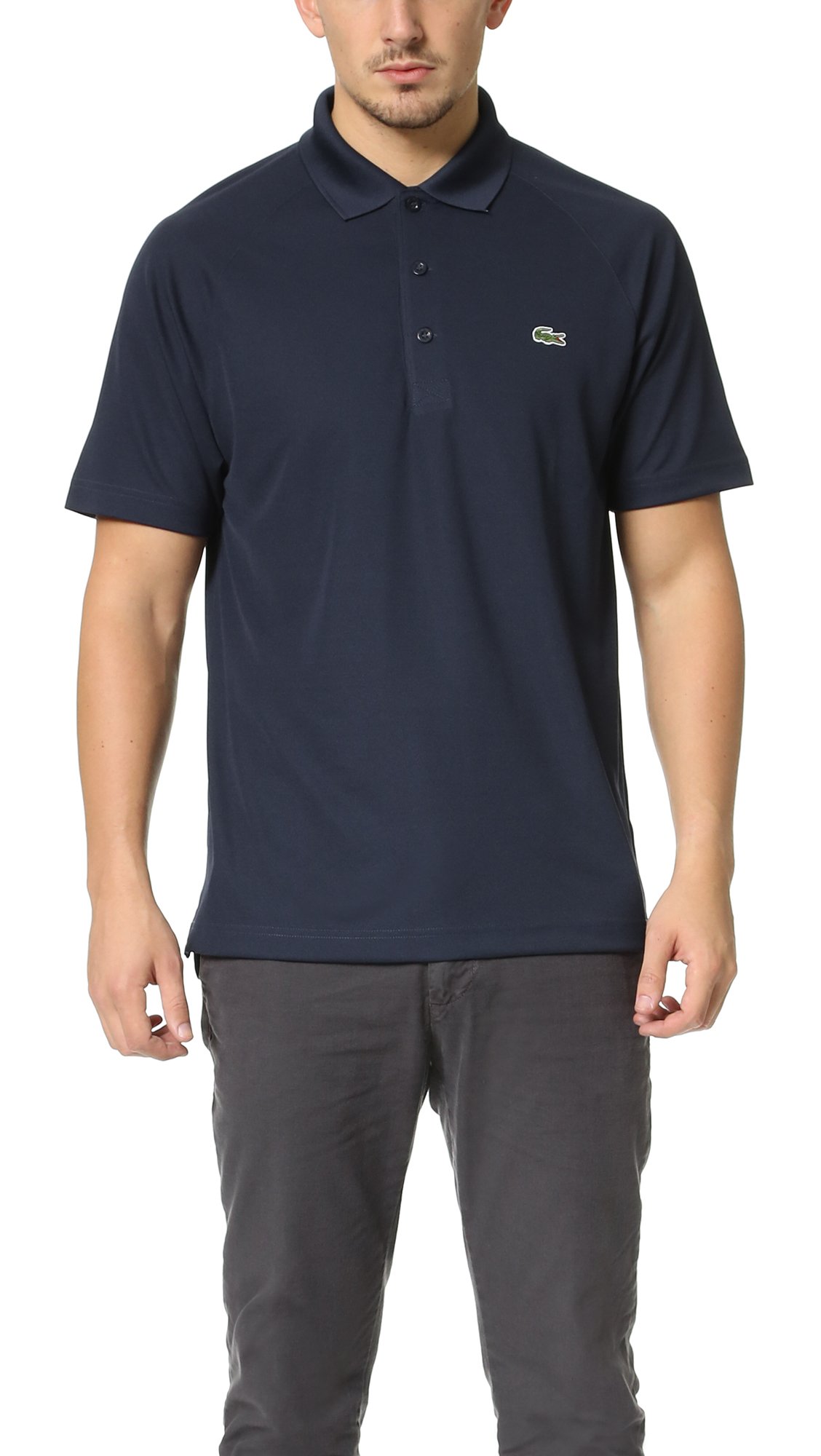 Amazon | Lacoste メンズ 半袖ポロTシャツ ラグラン袖 US サイズ: 4